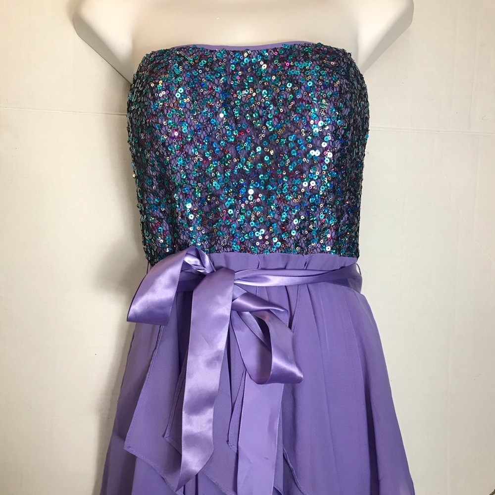 Purple sequin Hailey Logan mini dress
